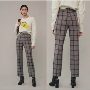 Reformation Plaid Franklin Pant